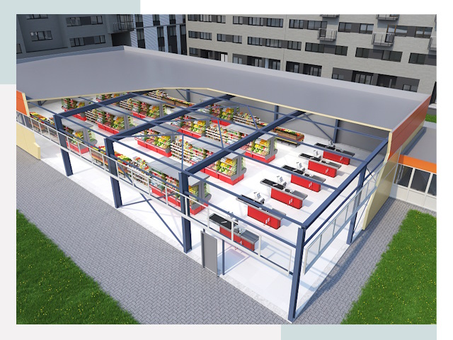 Строительство магазинов в Соль-Илецк от 625 руб. за м²