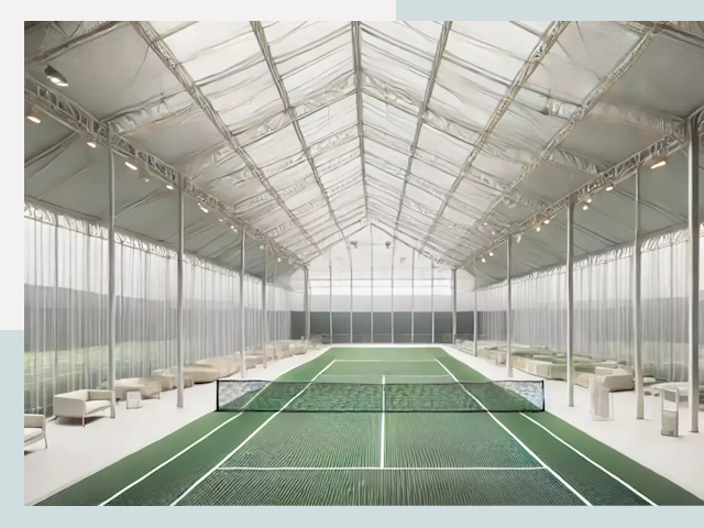 Строительство теннисных кортов в Соли-Илецке