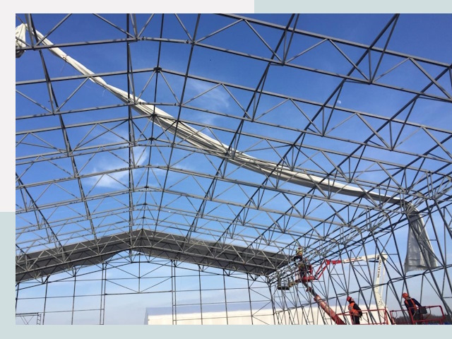 Шатровые ангары от 625 руб. в Соли-Илецке и Оренбургской области