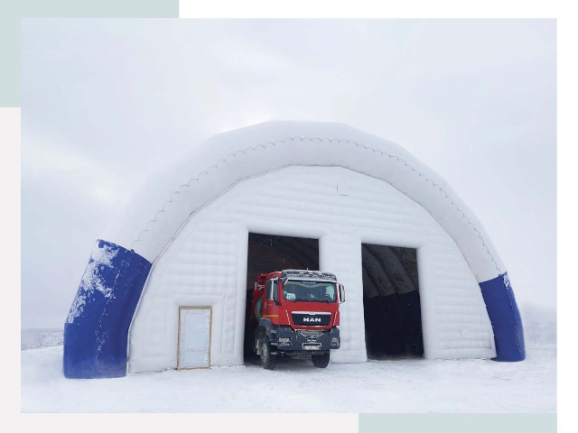 Мобильные ангары в Соли-Илецке