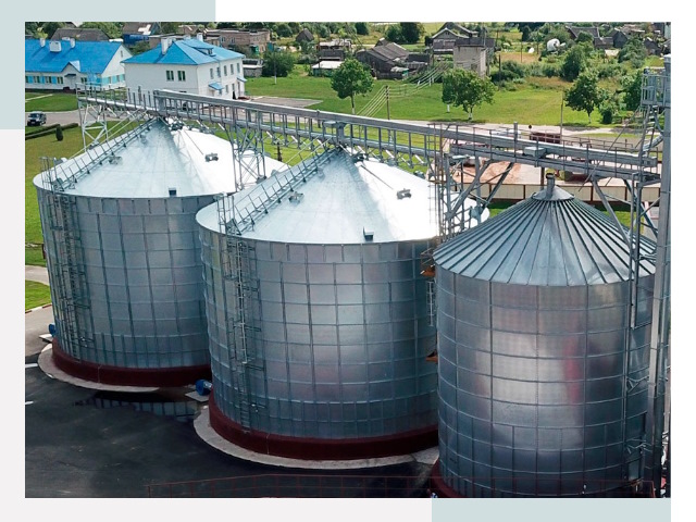 Металлические силосы в Соли-Илецке