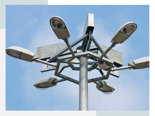 Монтаж осветительных мачт в Соли-Илецке