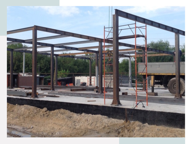 Фундамент для ангаров в Соли-Илецке