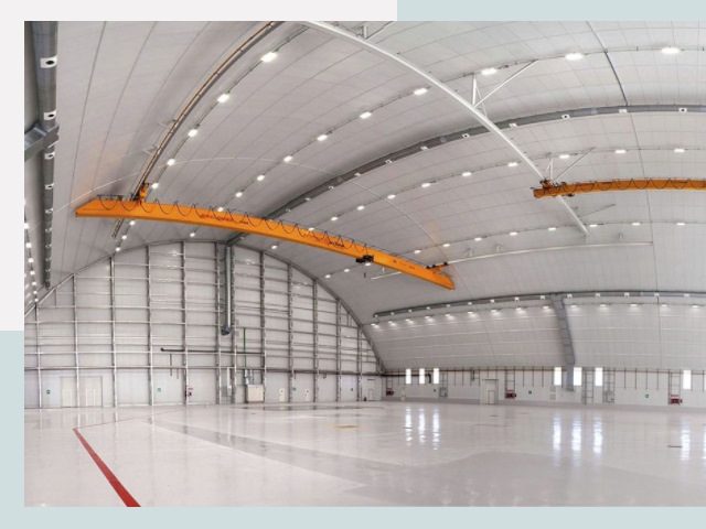 Оснащение ангаров в Соль-Илецк от СтальСтрой-Сои - цена от 625 руб.