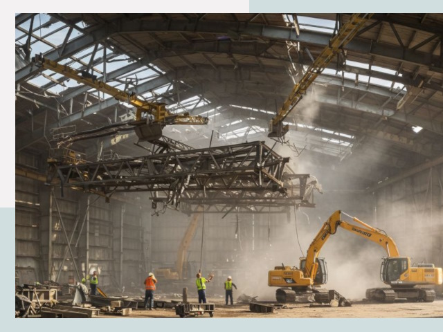 Демонтаж ангаров в Соли-Илецке от 625 руб. за м²